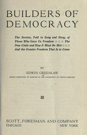 Cover of: Builders of democracy by Edwin Almiron Greenlaw