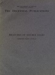 Cover of: Measures of double stars with the 40-inch refractor of the Yerkes observatory in 1900 and 1901