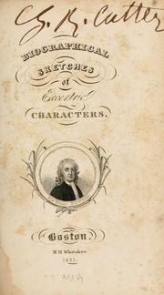 Cover of: Biographical sketches of eccentric characters