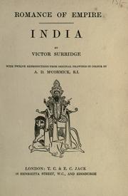 Cover of: India by Victor Surridge