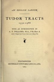 Cover of: Tudor tracts, 1532-1588
