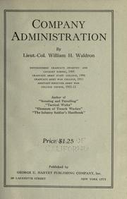 Company administration by William Henry Waldron