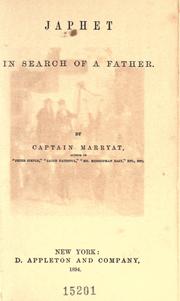 Cover of: Japhet in search of a father by Frederick Marryat