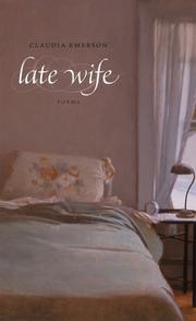 Cover of: Late wife: poems