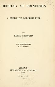 Cover of: Deering at Princeton by Latta Griswold