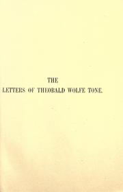 Cover of: The letters of Wolfe Tone by Theobald Wolfe Tone