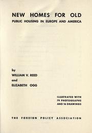 New homes for old by William V. Reed