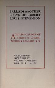 Cover of A child's garden of verses ; Underwoods ; Ballads