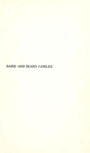 Baird and Beard families by Fermine Baird Catchings