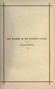 Cover of: The wonders of the Yosemite Valley, and of California by Samuel Kneeland