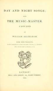 Cover of: Day and night songs; and The music-master: a love poem