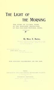 The light of the morning by Mary E. Darley