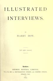 Cover of: Illustrated interviews