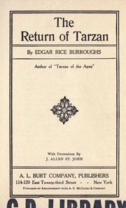 Cover of: The return of Tarzan by Edgar Rice Burroughs