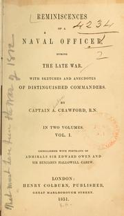 Reminiscences of a naval officer, during the late war by Abraham Crawford