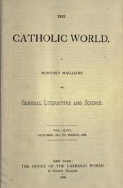 Cover of: The Catholic world.