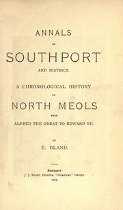 Annals of Southport and district by E. Bland