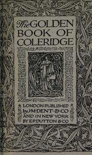 Cover of: The golden book of Coleridge. by Samuel Taylor Coleridge