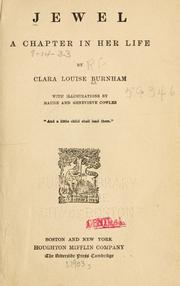 Cover of: Jewel by Clara Louise Burnham, Clara Louise Burnham