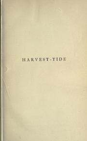 Harvest-tide by Sir Lewis Morris