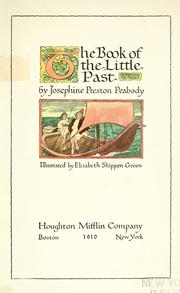 Cover of: The book of the little past