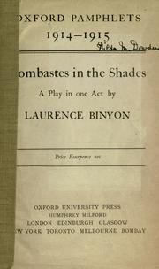 Cover of: Bombastes in the shades: a play in one act