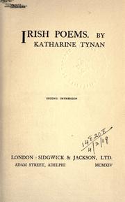 Cover of: Irish poems by Katharine Tynan
