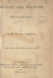 summary of emerson's essay society and solitude