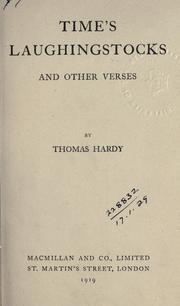 Cover of: Time's laughingstocks, and other verses. by Thomas Hardy
