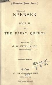 Cover of: Book 2 of the Faery queene by Edmund Spenser