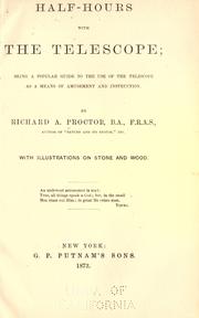 Cover of: Half-hours with the telescope by Richard A. Proctor