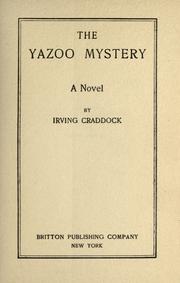 Cover of: The Yazoo mystery by Irving Craddock