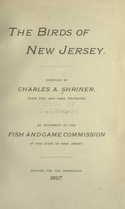 The birds of New Jersey by Charles A. Shriner