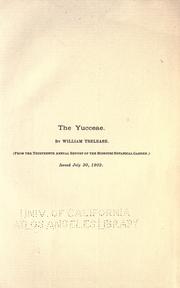 Cover of: The yucceae. by Trelease, William