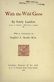 Cover of: With the wild geese by Emily Lawless