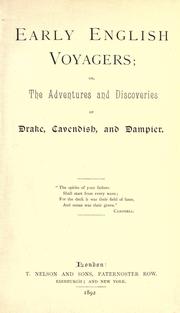 Cover of: Early English voyagers: or, The adventures and discoveries of Drake, Cavendish, and Dampier.
