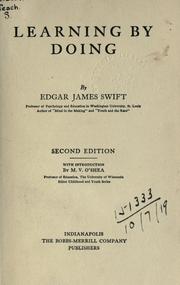 Cover of: Learning by doing by Swift, Edgar James