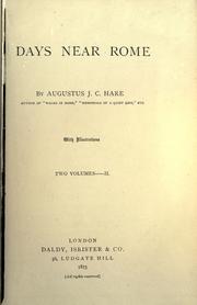 Cover of: Collected works. by Augustus J. C. Hare