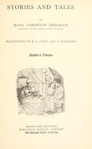 Stories and tales by Hans Christian Andersen