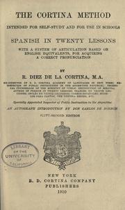 Cover of: Spanish in twenty lessons: with a system of articulation based on English equivalents, for acquiring a correct pronunciation