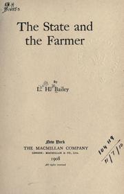 Cover of: The State and the farmer.