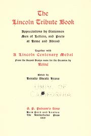 The Lincoln tribute book by Krans, Horatio Sheafe