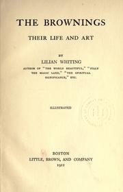 Cover of: The Brownings: their life and art