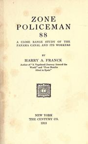 Cover of: Zone policeman 88 by Harry Alverson Franck