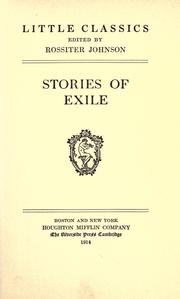 Cover of: Stories of exile by edited by Rossiter Johnson.