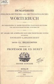 Cover of: Encyclopaedic English-German and German-English dictionary.