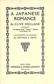 Cover of: A Japanese romance. by Clive Holland, Clive Holland