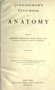 Cover of: Textbook of anatomy