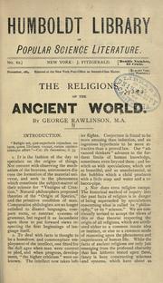 Cover of: The religions of the ancient world. by George Rawlinson