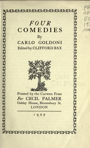 Cover of: Four comedies by Carlo Goldoni